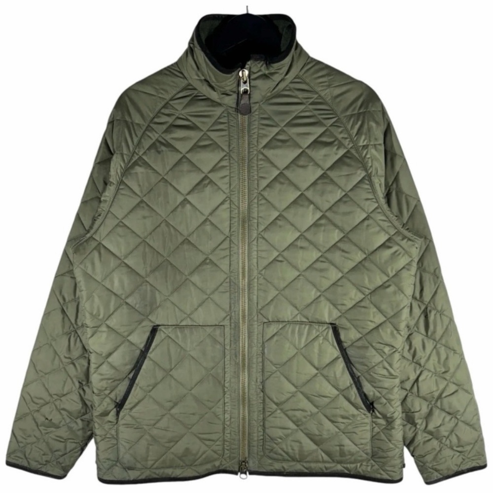Vintage Polo Ralph Lauren Quilted Brown Fleece Jacket SZ: L